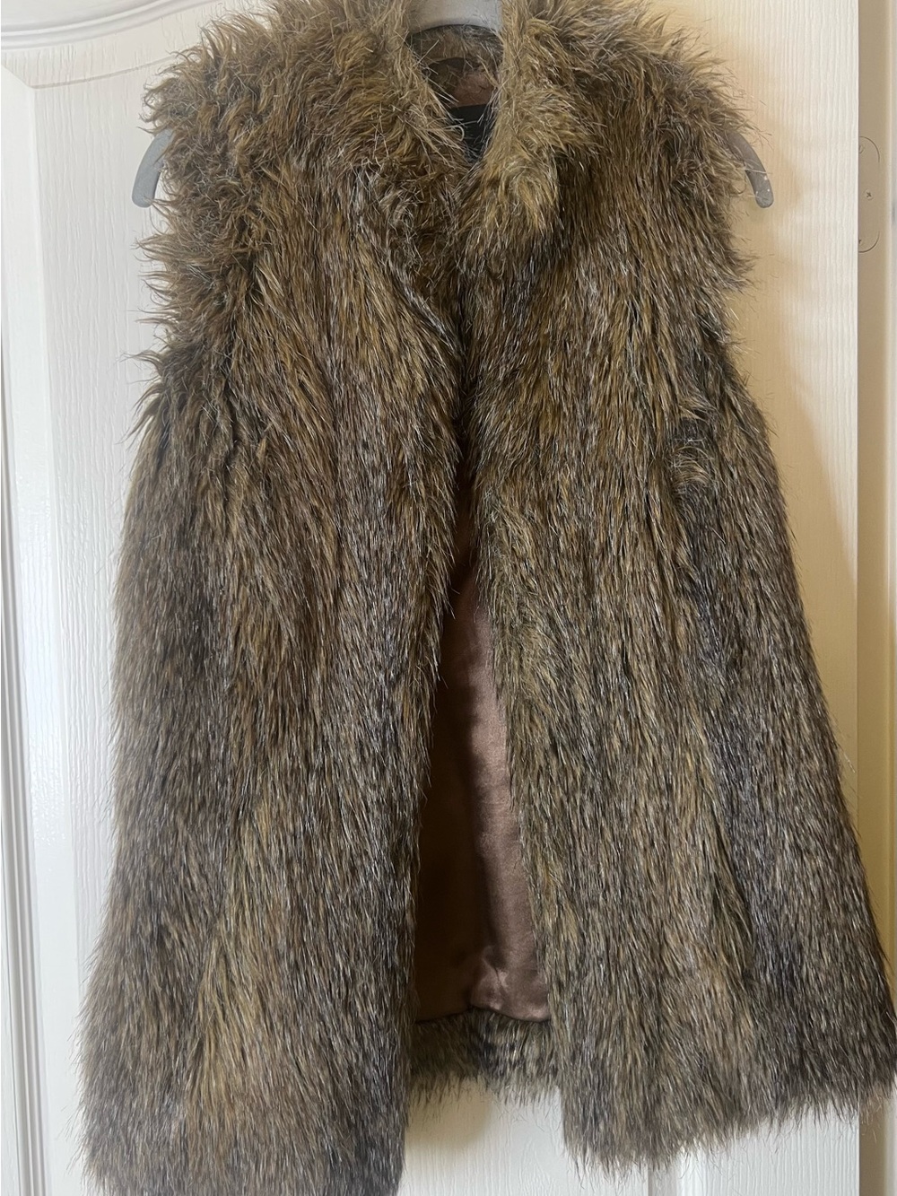 Rachel Zoe Brown Faux Fur Women’s Vest